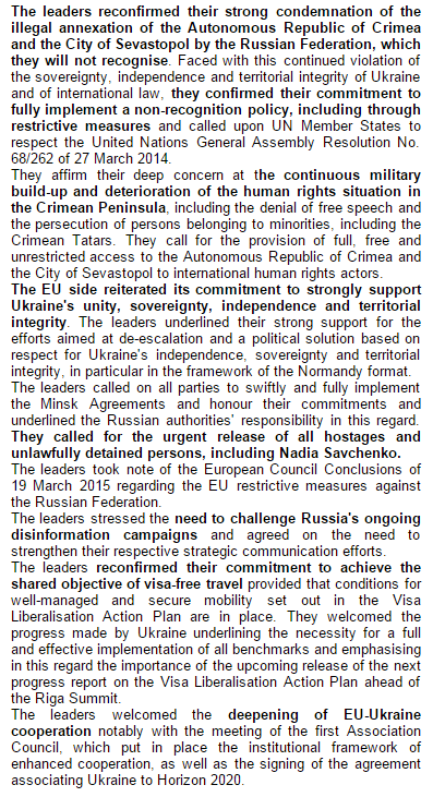 MFA_Ukraine's tweet photo. #UkraineNewsAlert 17th EU-Ukraine Summit: Joint Statement #EuUkraine http://t.co/tjC6c1rehF http://t.co/ObyGAktg6m