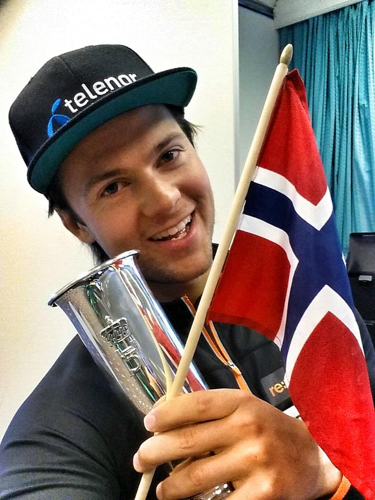 it was an honor today when I received the King trophy after my performance from Norway Championship Slalom
