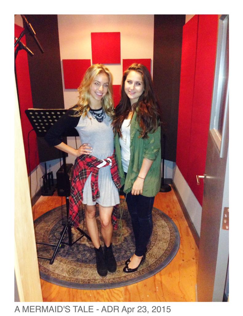 Actresses @sydneyscotia @ @_Being_Bella_ during ADR for #AMERMAIDSTALE with @mattrbobb @RyanGottshall @WillShockley