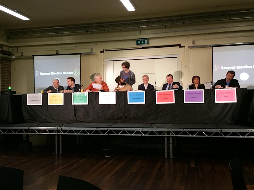 GhanasSon's tweet photo. The Issues - The Policies - This United Kingdom - This General Election. #stageisset #testhustings #votesoton2015 http://t.co/Hn4t4d5GJp