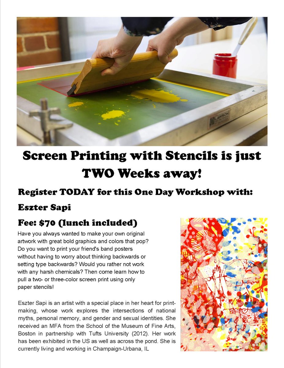 PraireCenterArt's tweet photo. Take a class with @EszterSapi at @PraireCenterArt! Saturday, May 16th 10-5! http://t.co/7PdwuYnyjG