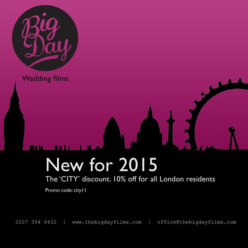 thebigdayfilms's tweet photo. Our London special discount is back for 2015. http://t.co/3wlyHXp9DD http://t.co/Av5tZuNKYK