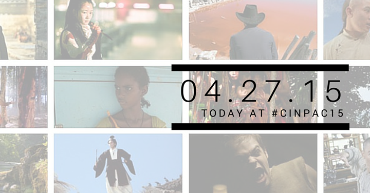CinemaPacific's tweet photo. ...And we're off! Day one of #CINPAC15 starts today! http://t.co/0eaIvakUiv  #globalcinemahitshome http://t.co/sqBLjDgNV4