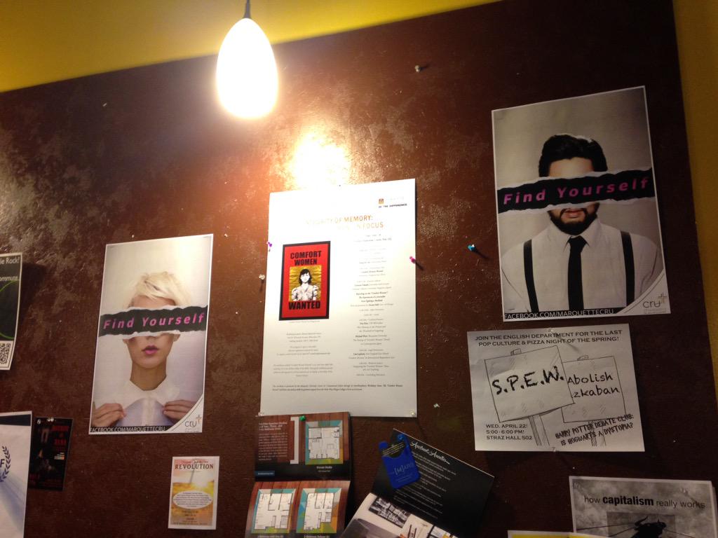 MarquetteCru's tweet photo. Look for our new posters around the AMU! http://t.co/g5xRYOPcX8