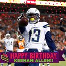 Happy Birthday to San Diego Chargers WR Keenan Allen! 