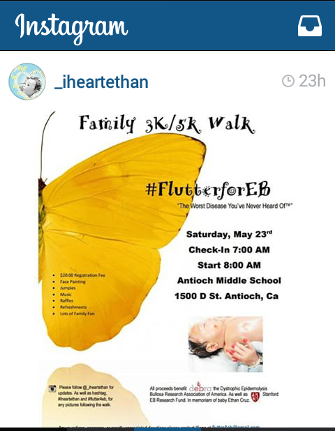 CalMilitia's tweet photo. Come Join Delta Co. Support #FlutterforEB http://t.co/zOSBq49tu3