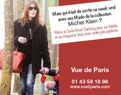 Vuedeparis2's tweet photo. #Vuedeparisopticien #MichelKlein #CarlabruniSarkozy http://t.co/vXRYn21G2E