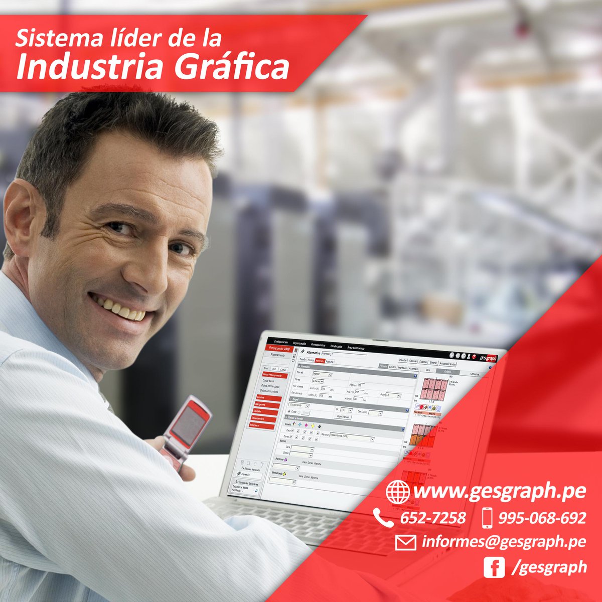 Gesgraph's tweet photo. #Imprenta #Offset #Industria #Gráfica #Sistema
Mejor planteamiento en segundos / Módulo de Cotizaciones. http://t.co/o1z4971xpP