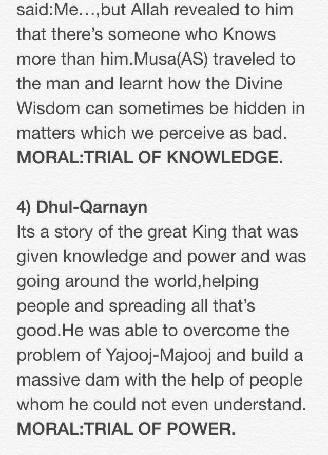 Islamic_Truth_'s tweet photo. The 4 stories in Surah Al-Kahf and their morals and the relationship between the morals and the dajjal. http://t.co/7RItwQ3T86