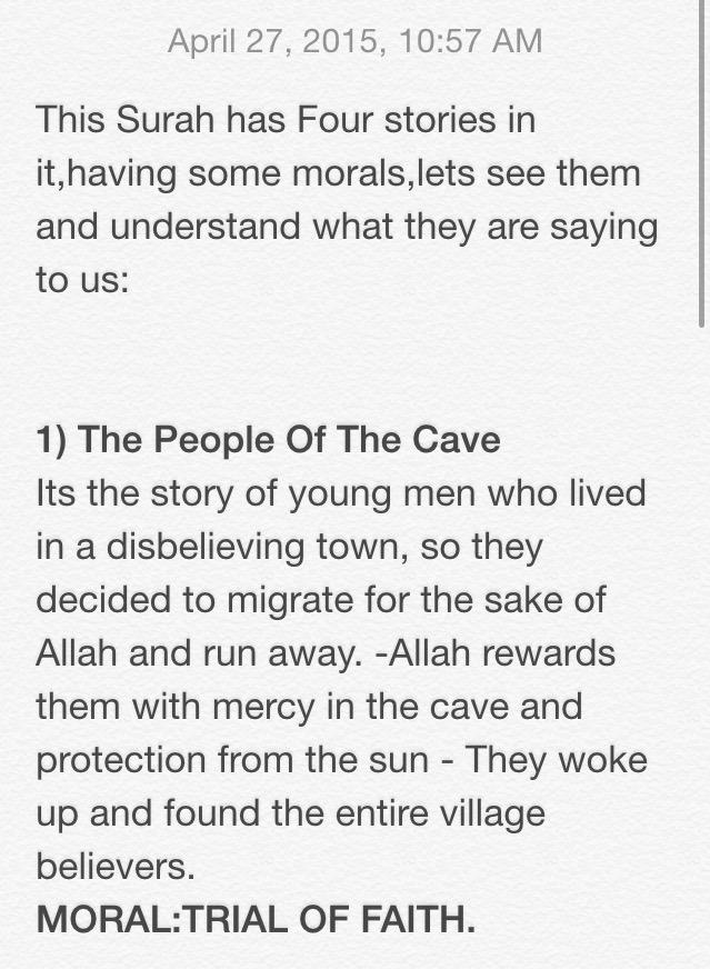 Islamic_Truth_'s tweet photo. The 4 stories in Surah Al-Kahf and their morals and the relationship between the morals and the dajjal. http://t.co/7RItwQ3T86