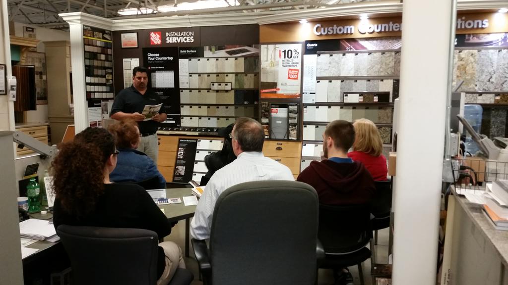 Joe from American Woodmark educating our customers and associates <a href="/GilbertOrtiz17/">Gilbert Ortiz</a>  <a href="/BellportHD8958/">BellportHomeDepot</a> <a href="/SAnziano/">Stephen Anziano</a>