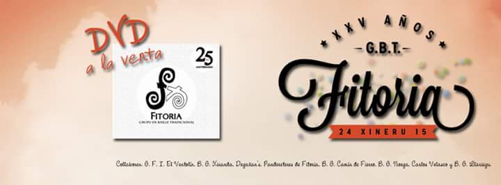 Ya está a la venta el DVD del XXV Aniversario del <a href="/GBTFitoria/">GBT Fitoria</a> , donde hicimos nuestra pequeña colaboración.