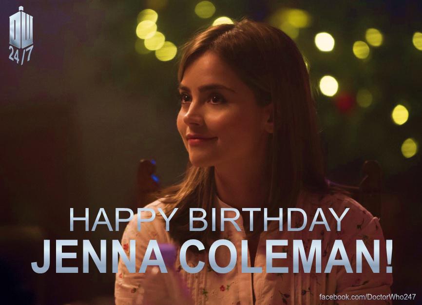Wishing a very happy birthday to the impossible girl herself, Jenna Coleman AKA Clara Oswald. 