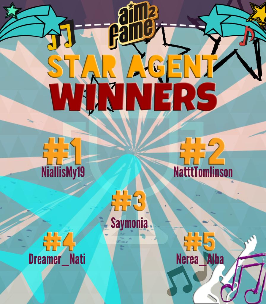 Aim2FameTV's tweet photo. We have a winner! Please visit our http://t.co/zaQW2vyDMZ for more info! Congratulations #StarAgent! Great job! http://t.co/yWAzykkkVT