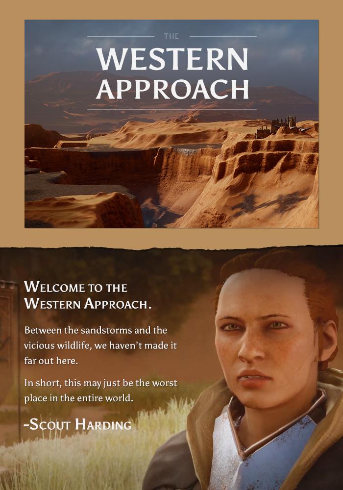 dragonage's tweet image. Agree with Harding? What did YOU think of the Western Approach? #TravelThedas