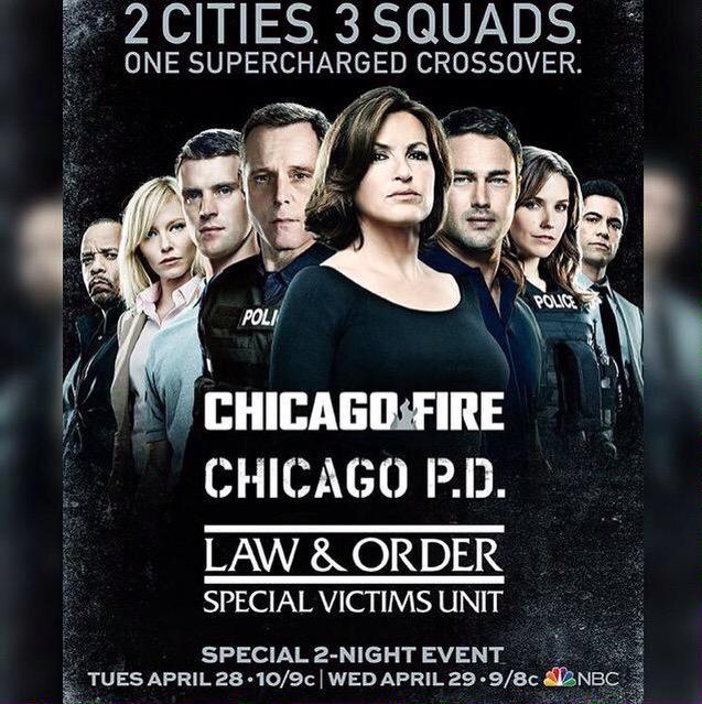 joyshell's tweet photo. Only 1 day left until the EPIC #Crossover kicks off. Are you ready?
#ChicagoFire
#ChicagoPD
#SVU
#3squads
#1Case http://t.co/t1qUXIgXC7