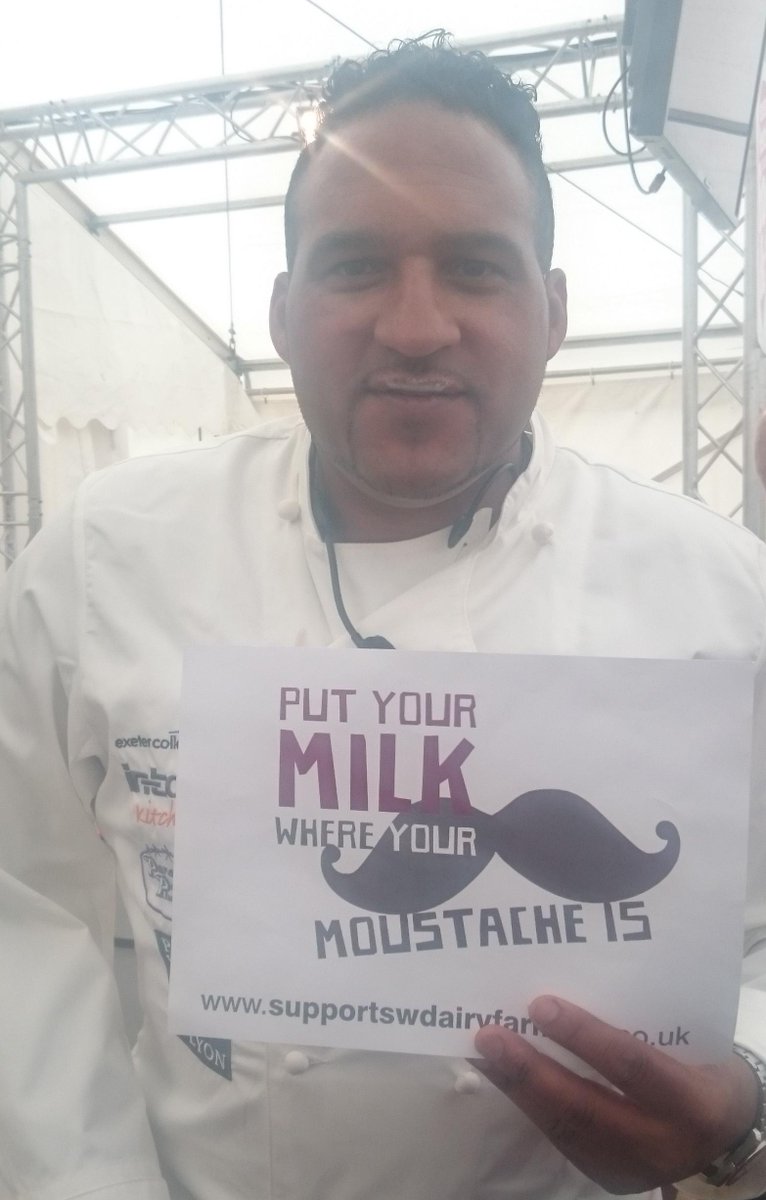 SupportSWDairy's tweet image. #torbayhour Did you see our #milkmoustache from @ExeterFoodFest? @michaelcaines &amp;amp; @glenncosby