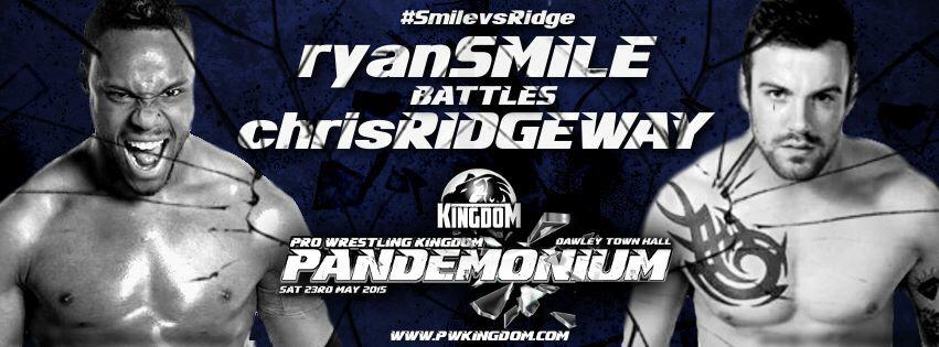 PWKingdom's tweet photo. 23/5 - Telford #PWKPart8 announced battle between @ADSRyanSmile and @chrisXpriority http://t.co/HwNeRYFeIt