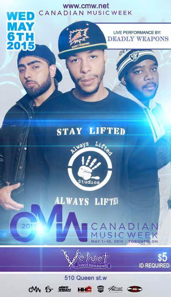 MarcusHoward87's tweet photo. Come out and show sum love 4 Toronto Hip Hop @ 510 Queen Street W on May 9th 2015. Performances by Deadly Weapons! http://t.co/wnZHsn1Kls
