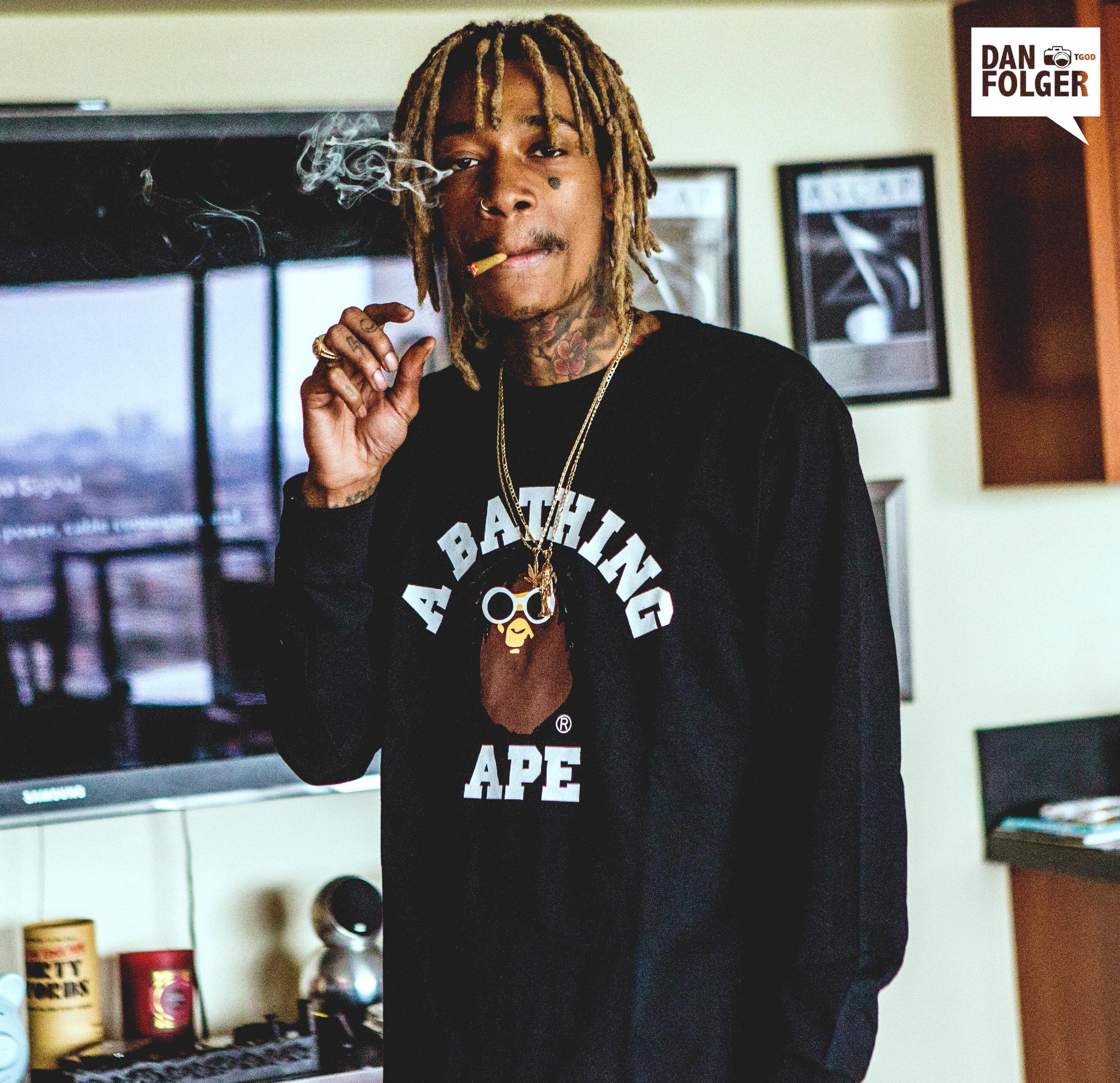 A BATHING APE Wiz Khalifa コラボ ロンT 白 M A BATHING APE Wiz Khalifa コラボ ロンT 白 M - メルカリ