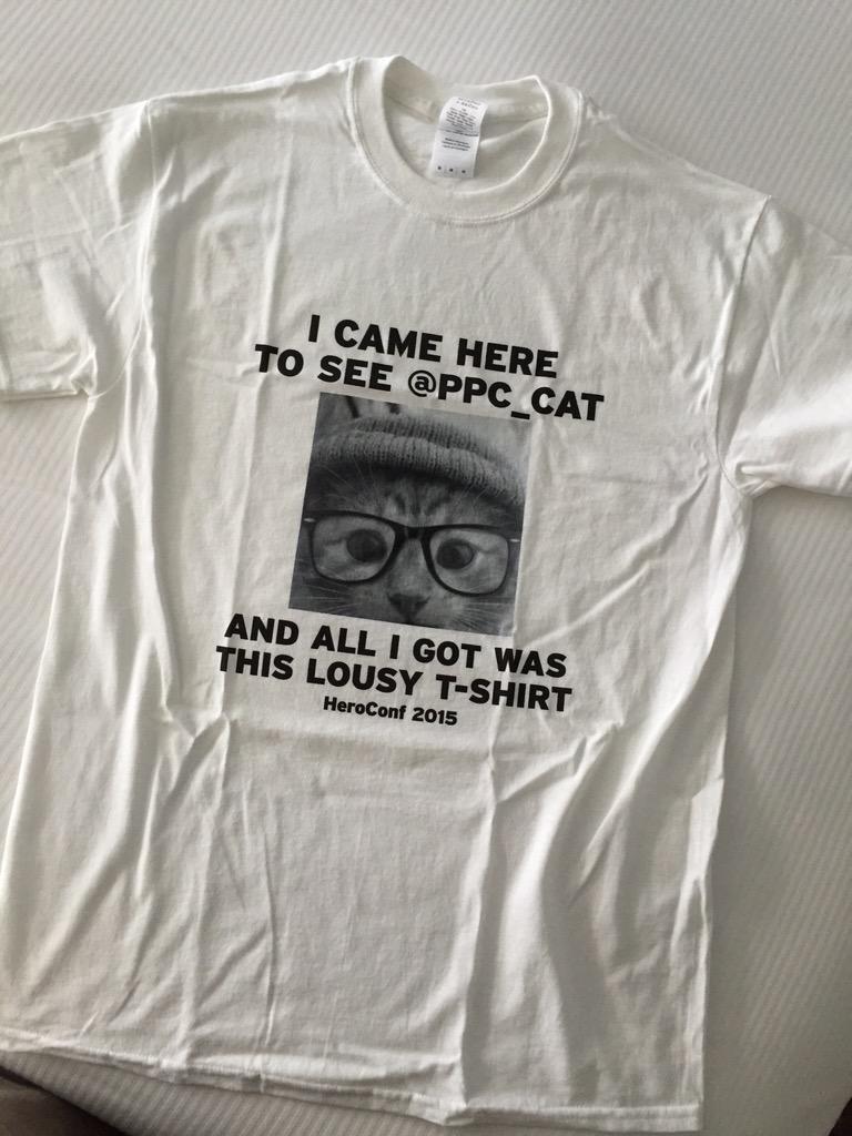 jessesem's tweet photo. Seriously laughing. Special delivery to my room from everyone's favorite mistake @ppc_cat. #ppcchat #ppccat #HeroConf http://t.co/7uGDCZJdIt