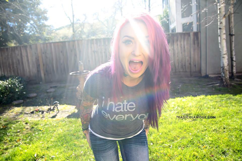 StaciCastle's tweet image. Cuz I'm feelin kinda #crazy and this shows it. Haha @tragicglamour #photography for @StrangeTees! Go #checkemout