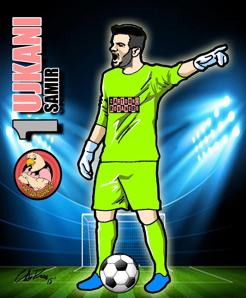 casiilpittore's tweet photo. Ieri bella prestazione di @SamirUjkani #cartoonrosanero #palermocalcio @SerieA_TIM #samirujkani http://t.co/vam8OdFLjH