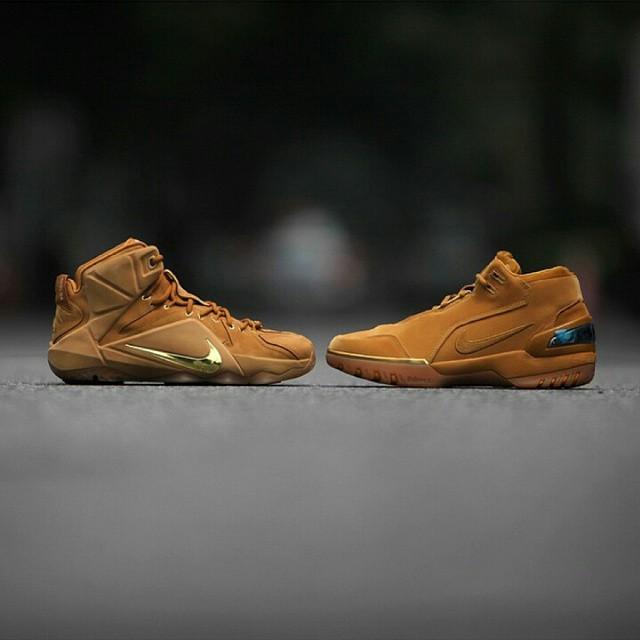 The present meets the past. What LeBron do you like better, 12 or 1?