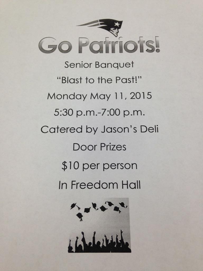 15PHS's tweet photo. Buy your senior banquet tickets at lunch http://t.co/9LIuwQfxRh