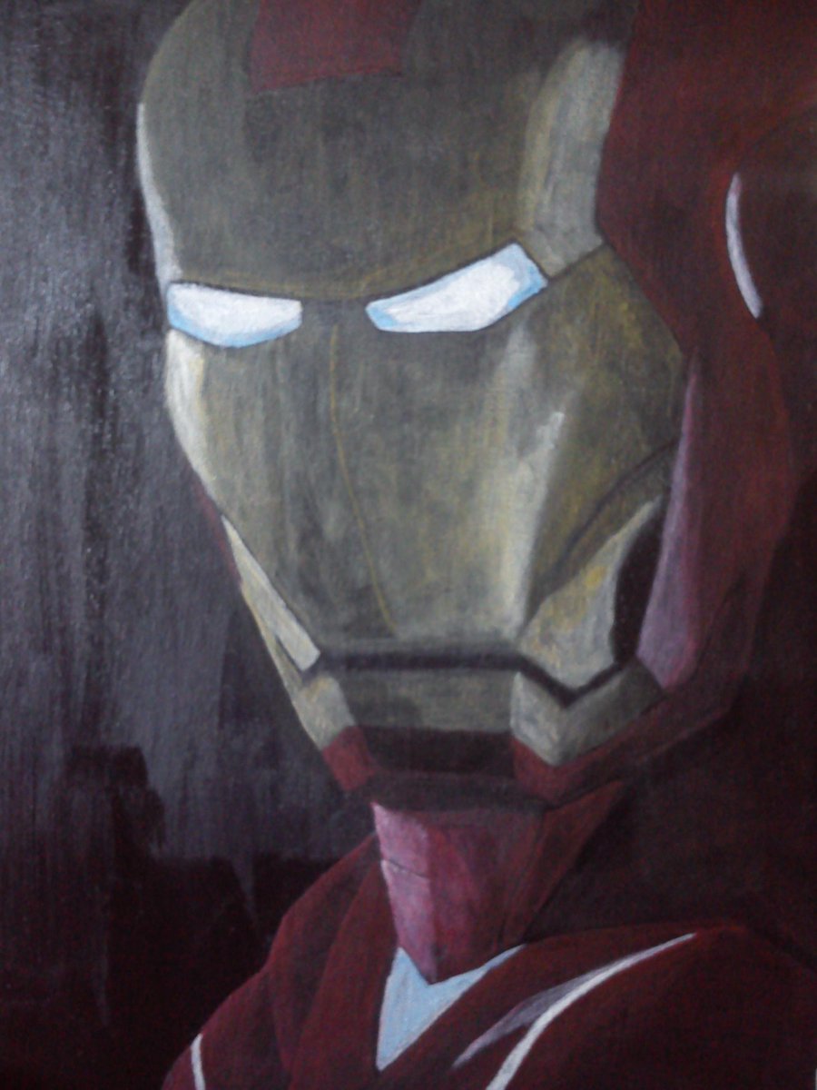 RBH_Meta's tweet photo. My Iron man painting I finished today. http://t.co/BF3n1iLBt3