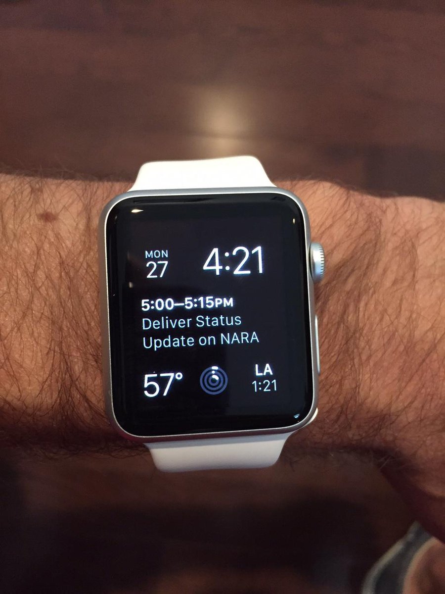 AccellaLLC's tweet photo. One of our team members just got their Apple Watch in the mail. We're excited to start developing for this #wearable! http://t.co/dcTf9sMX6S
