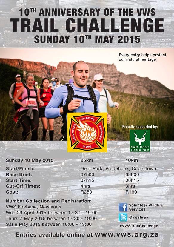 RT <a href="/vwsfires/">VWS Wildfires</a>: #VWSTrailChallenge - its nearly here, 10 May, Deer Park. Have you entered yet?  vws.org.za/?page_id=4739