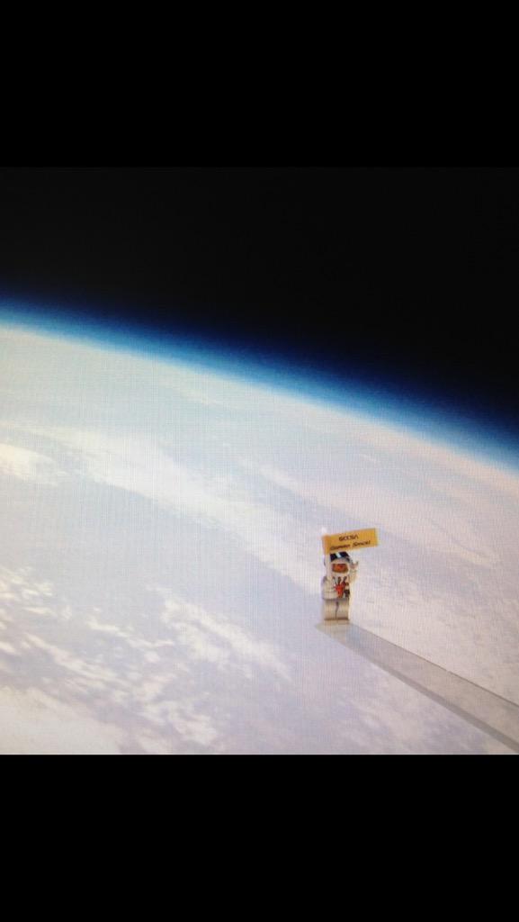 Garden City Collegiate Space Agency with an incredible shot from Friday's mission. #projectgo-pherspace