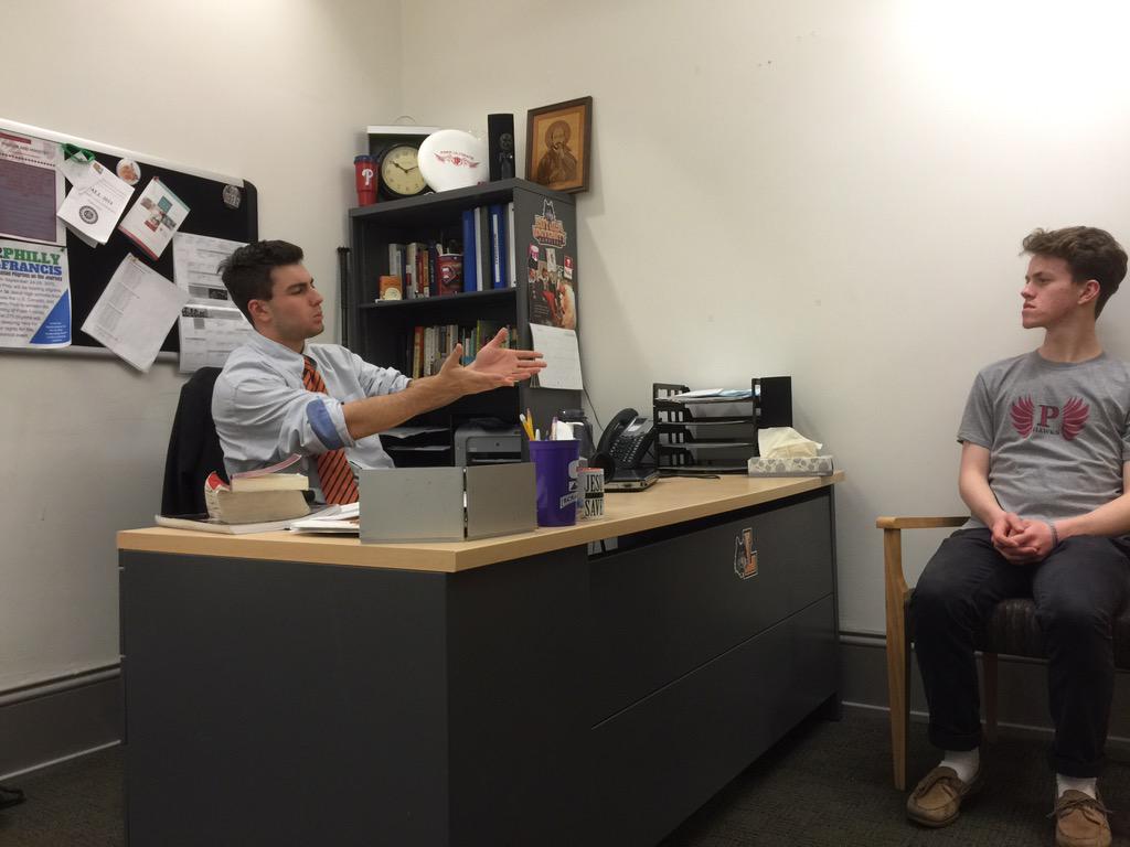 readyforricci's tweet photo. Mr. Ricci inviting a client in to discuss social issues. http://t.co/of6mDCS8Ln