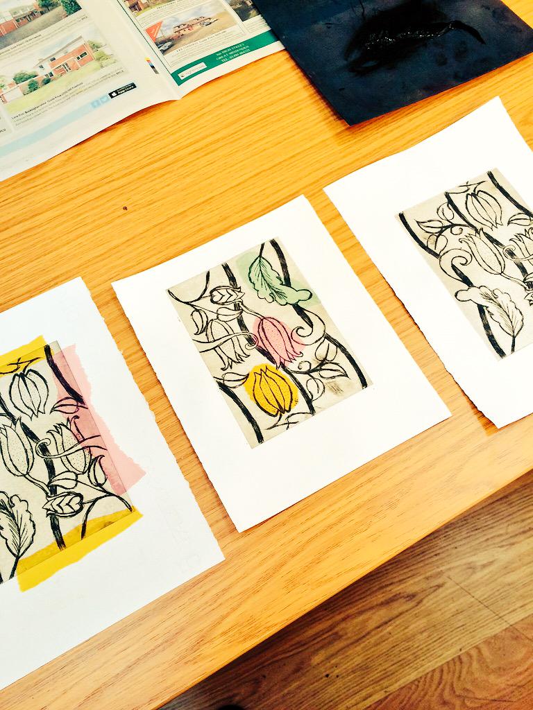 biswellprint's tweet photo. Drypoint Etching with the John Lewis Partnership, using the textile archive, as inspiration. #johnlewis #drypoint http://t.co/LzImeOJjRX