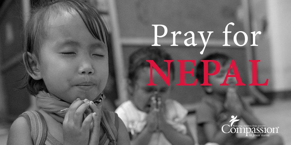 compassion's tweet photo. May God grant his peace to Nepal and protect those who are bringing aid. #NepalEarthquake http://t.co/EvJ1AI6ZEf