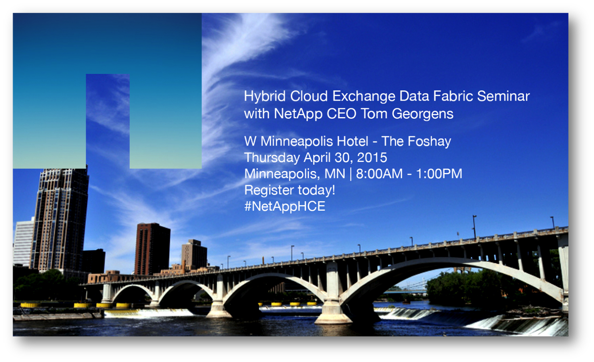 NetApp's tweet photo. Build a #DataFabric that enables business continuity & disaster recovery. More here http://t.co/LIGDvxkAtq #NetAppHCE http://t.co/zpx2KLFppp
