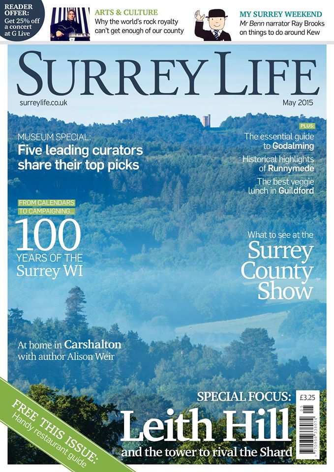 CarolineHarrap's tweet photo. Back after a few days away sans internet and just wanted to share that new issue is out! Love this cover @SurreyLife http://t.co/NzgE6c3LvX