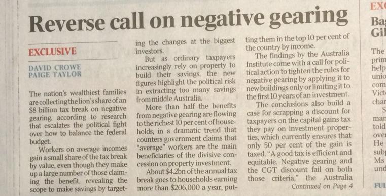 AdamBandt's tweet photo. As it gets harder to buy yr 1st home, gov gives $4.2b to the wealthiest 10% to help them buy their 2nd, 3rd or 4th. http://t.co/YIBVXiaMyH
