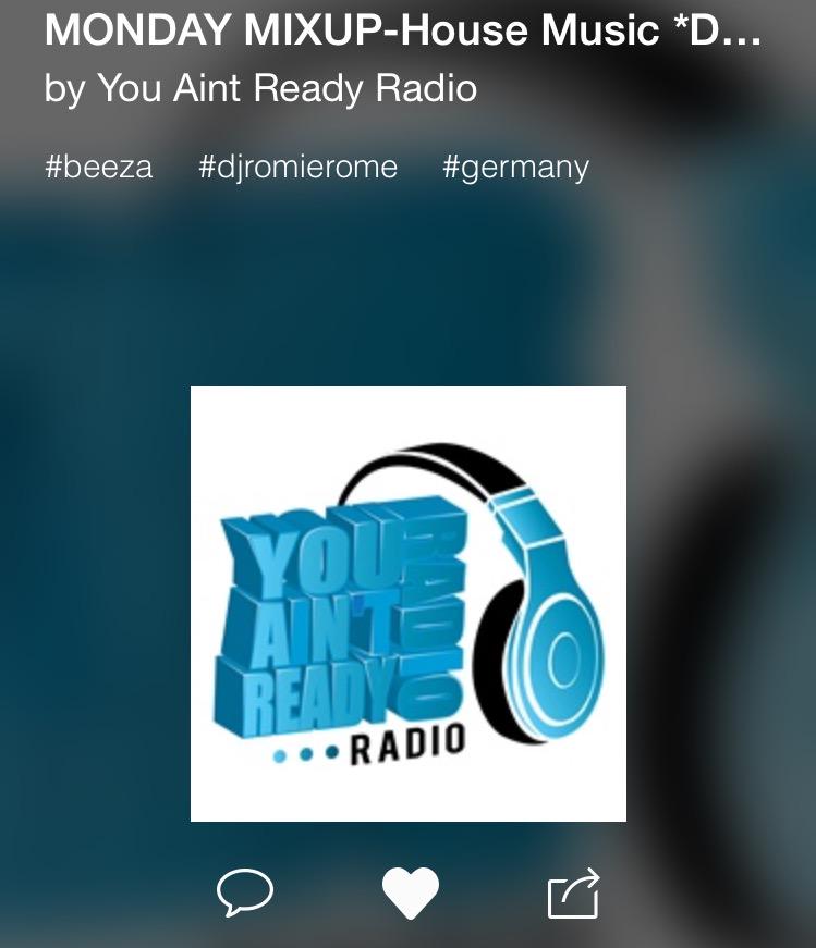 YouAintReady1's tweet photo. Listen to @djromierome #Mondaymixup http://t.co/o9JGvOfaaj #MusicIsLife #YouAintReadyRadio http://t.co/JGGBmv9j3p