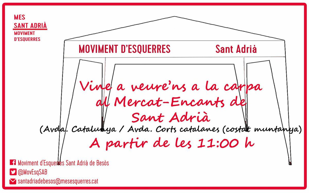 MovEsqSAB's tweet photo. La nostra candidata @IMarcuello i #equipISA #MES demà a la carpa @MovEsqSAB #mercatencants. http://t.co/bbNnvAKPFQ