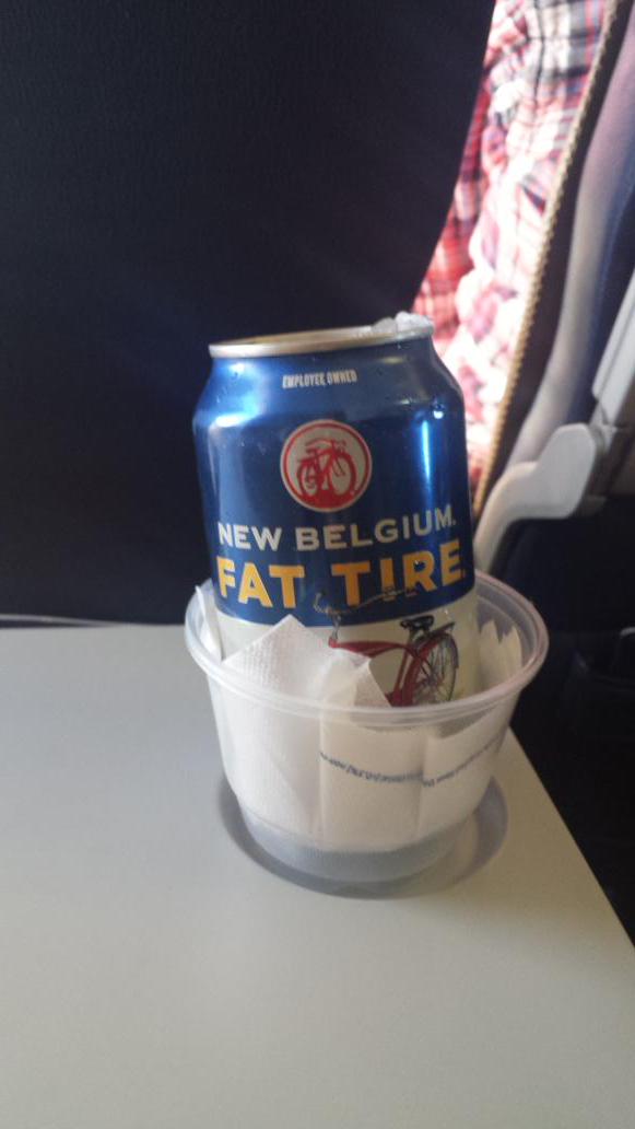 Beers at cruising altitude builds endurance for Saturday #4in20 @DMell17