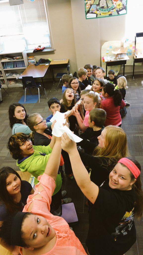 Mr_Antolik's tweet photo. Working together as a team to get a ball into a container! #teamwork #VMLC #GreatHappensHere http://t.co/eTZybyTVC6