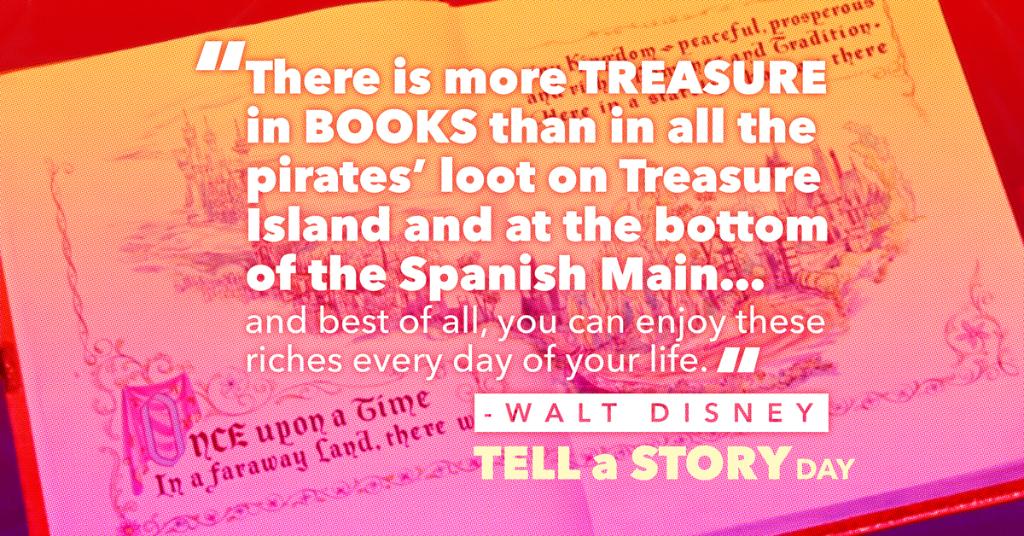 Disney's tweet image. The best stories are told from the heart. #NationalTellAStoryDay