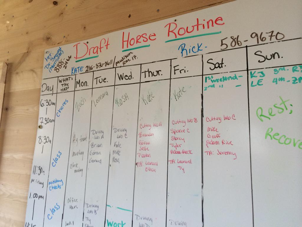 VTFoodFarmEd's tweet photo. Favorite whiteboard at @sterlingcollege. #VtFoodFarmEd #SummerStudyTour http://t.co/fOtTCaRKl9