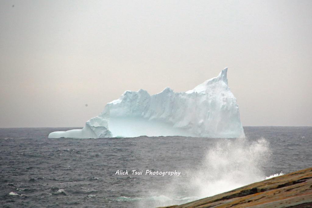 positively4ever's tweet photo. Iceberg & waves today @CBCNL @Visit_St_Johns @ryansnoddon #FlatRocktrail @EastCoastTrail @ctccct @IcebergQuest http://t.co/mM7jseYVci