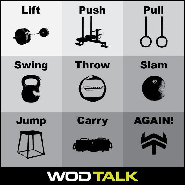 Lift, Push, Pull, Swing, Throw, Slam, Jump, Carry, AGAIN! subscribe.wodtalk.com #crossfit #thatswhatwedo