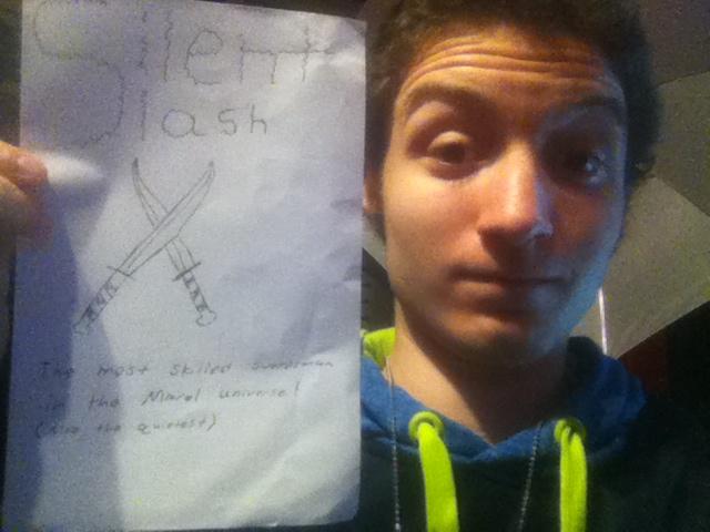 PhierceFPS's tweet photo. I would be Silent Slash, the most skilled swordsman in the universe #avengeralterego #MakerMarvelUnite http://t.co/OQSOTAHiuH