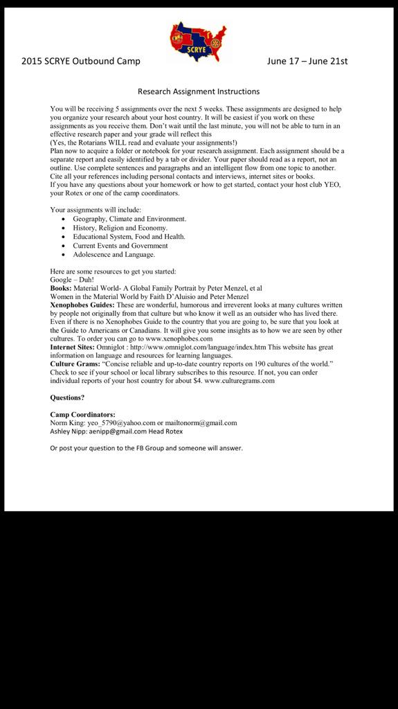 LindseyyyyGrace's tweet photo. 1st assignment #SCRYE #RotaryYouthExchange http://t.co/f2bJq1Rlpv