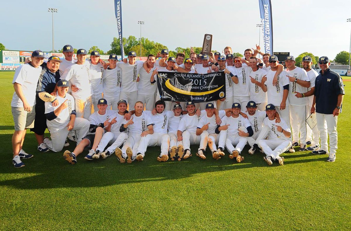 WU_Bulldogs's tweet photo. SAC Champs! @WingateBaseball caps incredible tournament run with conference title http://t.co/mu8YMI02xC http://t.co/j4n20ybxDs